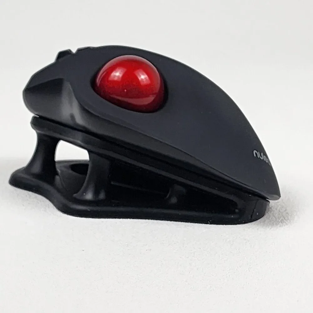 Nulea M511 Wireless Trackball Mouse Rechargeable Bluetooth USB Ergonomic Red